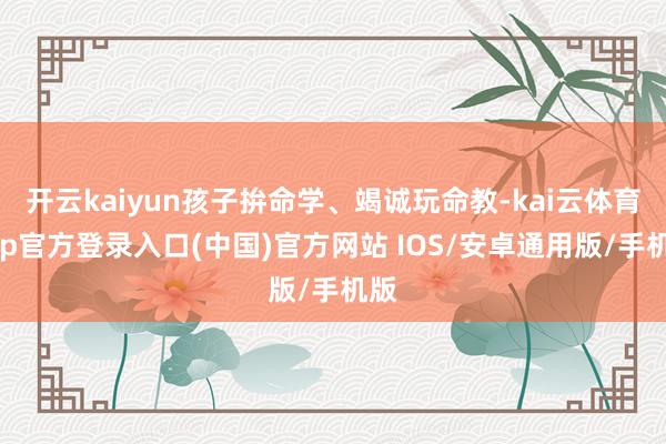 开云kaiyun孩子拚命学、竭诚玩命教-kai云体育app官方登录入口(中国)官方网站 IOS/安卓通用版/手机版